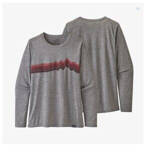 Patagonia Women's Long Sleeve Capilene Daily Graphic Cool Tee Medium Ridge Rise